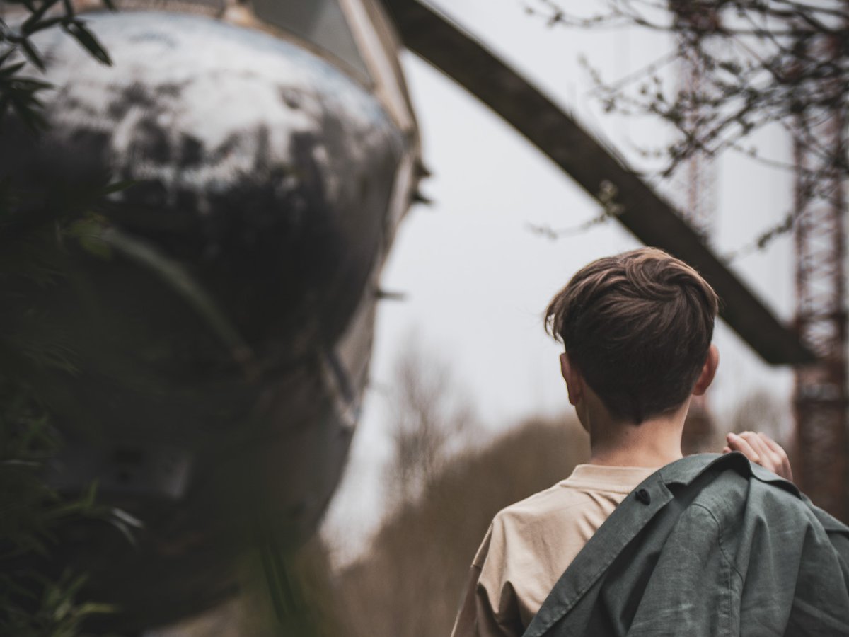 jongen helikopter