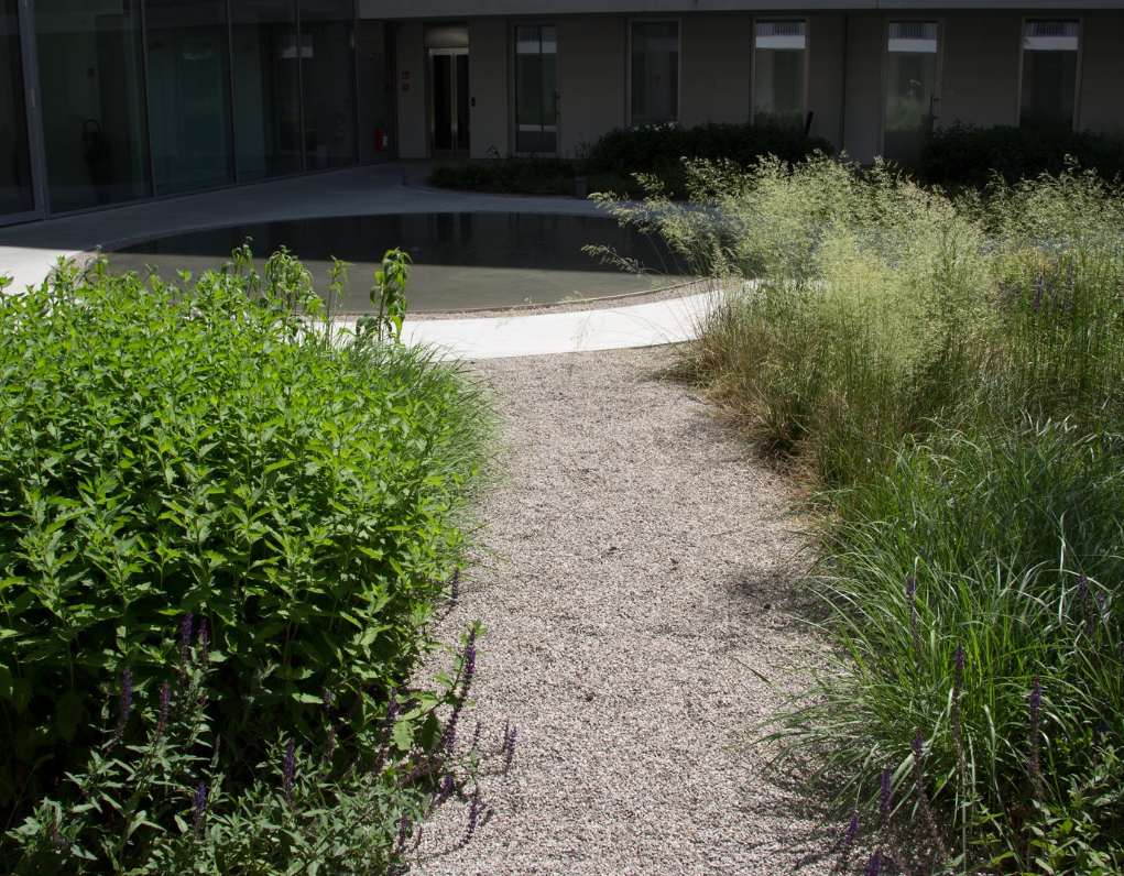 EMC Greenroofs Aalter - Intensief groendak project Ginderale Merchtem - Circulatiezone in grind.png